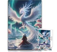 Puzzle da 1000 pezzi per adulti "White Phoenix Sakura", gioco educativo e divertente, regalo perfetto e premuroso per ogni occasione, dimensioni 38x52cm