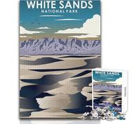 Puzzle da 1000 pezzi per adulti White Sands National Park Giocattoli Giochi educativi Migliora la memoria Opera d'arte Regalo Dimensioni 38x52cm