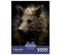 Puzzle Da 1000 Pezzi Per Adulti Wild Boar Darling Puzzle Per Adulti Gioco Per Famiglie Difficile Difficile E Sfida 38x26cm/1000pcs