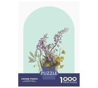 Puzzle Da 1000 Pezzi Per Adulti Wildflower Bouquet Green Vintage Puzzle Per Adulti Relax Giochi Difficile Offerta Speciale Come Regalo Per Tutta La Famiglia 52x38cm/1000pcs