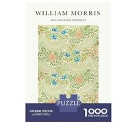 Puzzle Da 1000 Pezzi Per Adulti William Morris Leaf Puzzle Per Adulti Giochi Per Famiglie Sfida Difficile Regali Unici Per Compleanno E Natale 52x38cm/1000pcs