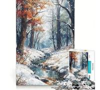 Puzzle da 1000 pezzi per adulti "Winter's Whisper" gioco educativo rilassante e stimolante per la mente ideale come regalo per gli appassionati di videogiochi 38x26cm