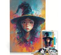 Puzzle da 1000 pezzi per adulti "Witchy Wonder" gioco educativo impegnativo da completare ideale per compleanni e Natale 38x26cm