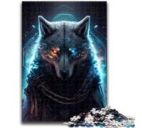 Puzzle da 1000 pezzi per adulti Wolf Cyber Brain Intelligence Challenge Giocattoli avvincenti Regalo di compleanno, regali, arte murale 50x75cm