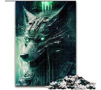 Puzzle da 1000 pezzi per adulti Wolf Cyber Puzzle difficili per adulti dimensioni 26x38cm Divertimento per la serata di gioco in famiglia, opera d'arte decorativa fai da te