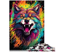 Puzzle da 1000 pezzi per adulti Wolf-Toys Aiuta il cervello ad allenare i giocattoli avvincenti e promuovere la pazienza 26 x 38 cm