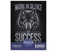 Puzzle Da 1000 Pezzi Per Adulti Wolf Work Hard In Silence Puzzle Per Adulti Gioco Per Famiglie Decorazione Da Parete Per Compleanno, Natale 70x50cm/1000pcs
