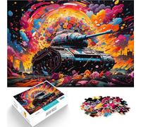 Puzzle da 1000 pezzi per adulti "World of Tanks" puzzle colorato gioco di partecipazione 26 x 38 cm, decorazione unica per la casa e regali per adolescenti dai 14 anni in su