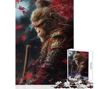 Puzzle da 1000 pezzi per adulti Wukong The Monkey King Decorazione per la casa Giocattoli Regali di compleanno Giochi rilassanti Decompressione intellettuale Dimensioni 50x75cm