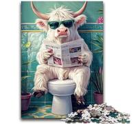 Puzzle da 1000 pezzi per adulti Yak in the Toilet per adolescenti, sfida di intelligenza cerebrale, giocattoli avvincenti per la decorazione della casa (75x50cm)