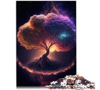 Puzzle da 1000 pezzi per adulti "Yggdrasil l'albero della vita" come regalo puzzle, un'opera d'arte per adolescenti dai 14 anni in su, 26 x 38 cm