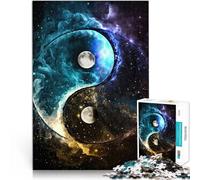 Puzzle da 1000 pezzi per adulti Yin Yang cosmico Antistress Vacanza in patria Uccidere il tempo Migliorare l'amore tra le coppie 70x100cm