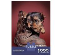 Puzzle Da 1000 Pezzi Per Adulti Yorkie Boots Puzzle Antistress Giocattoli Regali Per Donne Regali Unici Per Compleanno E Natale 70x50cm/1000pcs