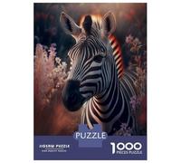 Puzzle Da 1000 Pezzi Per Adulti Zebra Flower Puzzle Per Adulti Giochi Rilassanti Un'opera D'arte Difficile E Stimolante 70x50cm/1000pcs