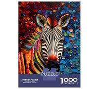 Puzzle Da 1000 Pezzi Per Adulti Zebra Mosaic Art Puzzle Per Adulti Giochi Divertenti Analisi E Logica Un Regalo Perfetto Per Tutta La Famiglia 38x26cm/1000pcs