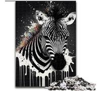 Puzzle da 1000 pezzi per adulti Zebra Puzzle colorati per adulti 1000 pezzi Regalo perfetto per feste e compleanni (dimensioni 26x38cm)