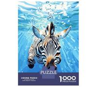 Puzzle Da 1000 Pezzi Per Adulti Zebra Underwater Puzzle Per Adulti Giocattolo Decorazione Da Parete Decorazione Perfetta Ottimo Regalo Per I Giocatori 52x38cm/1000pcs
