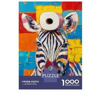 Puzzle Da 1000 Pezzi Per Adulti Zebra with Toilet Paper Puzzle Per Adulti Giochi Rilassanti Corsa Di Velocità Delle Mani Regalo Di Compleanno, Regali, 70x50cm/1000pcs