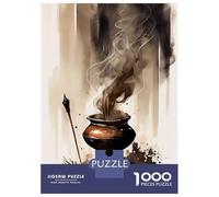 Puzzle Da 1000 Pezzi Per Adulti Zen Incense Retro Ink Wash Puzzle Per Adulti Gioco Rompicapo Assemblaggio Di Modelli Difficile E Impegnativo 70x50cm/1000pcs