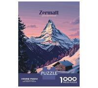 Puzzle Da 1000 Pezzi Per Adulti Zermatt Switzerland Mountain View Puzzle Per Adulti Gioco Rompicapo Regalo Di Compleanno Regali Di Compleanno E Unici 70x50cm/1000pcs