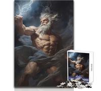 Puzzle da 1000 pezzi per adulti Zeus mitologia greca Goditi un dolce relax e svago Misura stabile e taglio preciso Dimensioni del giocattolo: 50x75cm