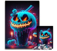 Puzzle da 1000 pezzi per adulti, zucca bianca con melma, puzzle difficili per adulti, perfetti per adolescenti e decorazioni per la casa, 26X38CM/10,23x14,96 pollici.