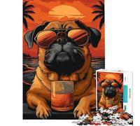 Puzzle da 1000 pezzi per adultiCarlino in guarigione sulla spiaggia Difficile e stimolante un'opera d'arte Gioco educativo adatto a persone dai 14 anni in su (38x52cm)