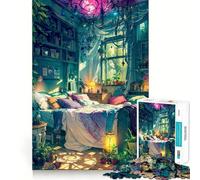 Puzzle da 1000 pezzi per camera da letto, ideale per adulti, per stimolare la memoria, per momenti di relax e per comporre un'immagine Opera d'arte 50x75cm