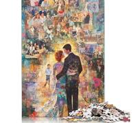 Puzzle da 1000 pezzi per festeggiare i cinquant'anni, regali di Natale, puzzle in legno per adolescenti, puzzle divertenti da 1000 pezzi (75x50 cm)