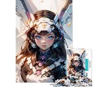Puzzle da 1000 pezzi per ragazze adolescenti con armatura cibernetica gioco interattivo giocattolo avvincente per coltivare la pazienza regalo di compleanno decorazione per la casa (50x75cm)