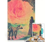 Puzzle da 1000 pezzi per ragazze adolescenti con iene che camminano insieme, gioco pratico, divertente e spiritoso, regalo per amici e familiari 50x75cm