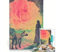 Puzzle da 1000 pezzi per ragazze adolescenti, raffigurante una iena che cammina insieme, gioco educativo, divertente antistress, collezione d'artista, opera d'arte 38x52cm