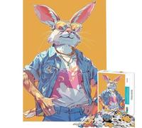 Puzzle da 1000 pezzi per ragazzi a tema coniglio gioco educativo e stimolante ideale per divertirsi in famiglia e come regalo di compleanno (dimensioni 50x75cm)