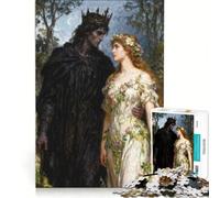 Puzzle da 1000 pezzi per ragazzi: Ade e Persefone nella foresta incantata, giocattolo educativo, regalo di compleanno, 38x52cm