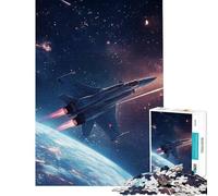 Puzzle da 1000 pezzi per ragazzi aerei da combattimento puzzle spaziali per adulti giochi divertenti per tutta la famiglia regalo antistress (dimensioni 50x75cm)