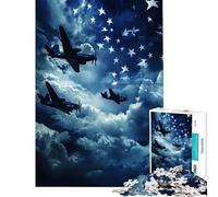 Puzzle da 1000 pezzi per ragazzi aerei militari in volo giochi rilassanti ed educativi giocattolo stimolante regalo di compleanno analisi e logica (dimensioni 38x26cm)