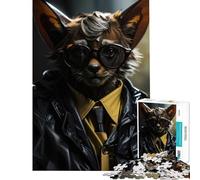 Puzzle da 1000 pezzi per ragazzi Agente Pipistrello Animale Divertente Gioco Educativo Rompicapo Gioco Difficile Regalo di Babbo Natale Segreto (Dimensioni 38x52cm)