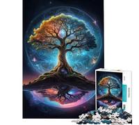 Puzzle da 1000 pezzi per ragazzi Albero Cosmico della Vita attività divertenti da fare in casa decorazione perfetta gioco rompicapo adatto a partire dai 14 anni (38x26cm)