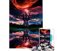 Puzzle da 1000 pezzi per ragazzi "Albero Cosmico della Vita" - Difficile e stimolante - Analisi e logica - Gioco pratico per ragazzi dai 14 anni in su (50x75cm)