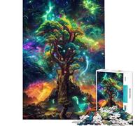 Puzzle da 1000 pezzi per ragazzi "Albero Cosmico della Vita" - Difficile e stimolante - Analisi e logica - Gioco pratico per ragazzi dai 14 anni in su (38x52cm)