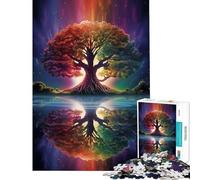 Puzzle da 1000 pezzi per ragazzi Albero Cosmico della Vita gioco per famiglie sfida per l'intelligenza giocattolo avvincente regalo per il Secret Santa migliora la memoria (dimensioni 38x52cm)