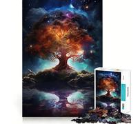 Puzzle da 1000 pezzi per ragazzi, Albero della Vita, gioco di incastro preciso, sfida mentale, divertimento rilassante, scena natalizia (38x26cm)