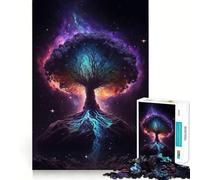 Puzzle da 1000 pezzi per ragazzi, Albero dell'Universo, gioco a incastro, stimolante per la mente, divertente, per il tempo libero, per Natale, per la casa (50x75cm)