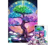 Puzzle da 1000 pezzi per ragazzi Albero di cristallo dei sogni puzzle per adulti gioco per famiglie gara di velocità manuale compleanno e Natale (dimensioni 50x75cm)