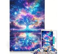 Puzzle da 1000 pezzi per ragazzi, albero di cristallo in stile anime, gioco rilassante, sfida impegnativa, collezione d'artista, belle arti 50x75cm