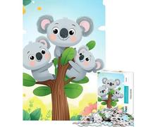Puzzle da 1000 pezzi per ragazzi albero genealogico dei koala gioco intellettuale gioco impossibile analisi e logica regalo per compleanni (dimensioni 38x52cm)