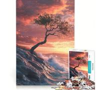 Puzzle da 1000 pezzi per ragazzi Albero solitario in mare gioco educativo attività divertenti da fare in casa per rafforzare l'amore tra le coppie 38x52cm