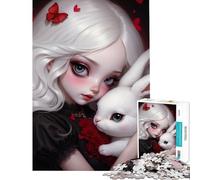 Puzzle da 1000 pezzi per ragazzi Alice e il Coniglio Bianco gioco divertente e stimolante regalo perfetto per compleanni e per tutta la famiglia (dimensioni 75x50cm)
