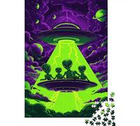 Puzzle Da 1000 Pezzi Per Ragazzi Alien Abduction Poster Puzzle Per Adulti Fai Da Te Giocattoli Decorazione Perfetta Regali Unici Per Compleanno E Natale 38x26cm/1000pcs