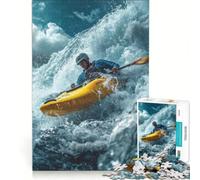 Puzzle da 1000 pezzi per ragazzi: alla conquista delle rapide, gioco educativo, interazione genitore-figlio, ideale come regalo 38x26cm
